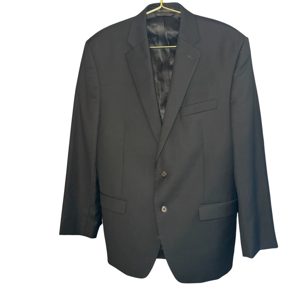 Lauren Ralph Lauren Black Wool Two Button Blazer Men's Size 40R Sport Coat - Picture 2 of 10